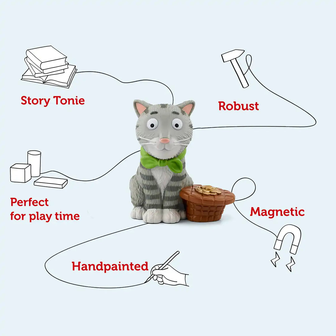 Julia Donaldson Tabby McTat Tonies audio book figure infographic