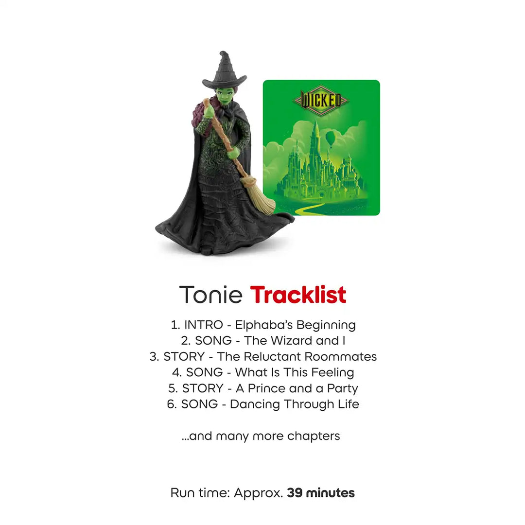 Wicked Tonies audio book figure track list