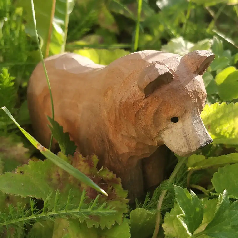 Wudimals Wooden Brown Bear