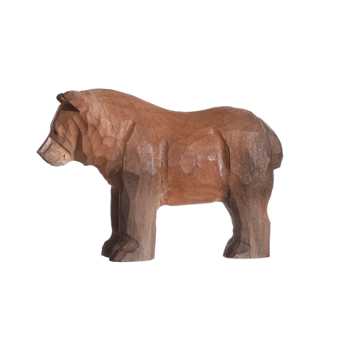 Wudimals Wooden Brown Bear