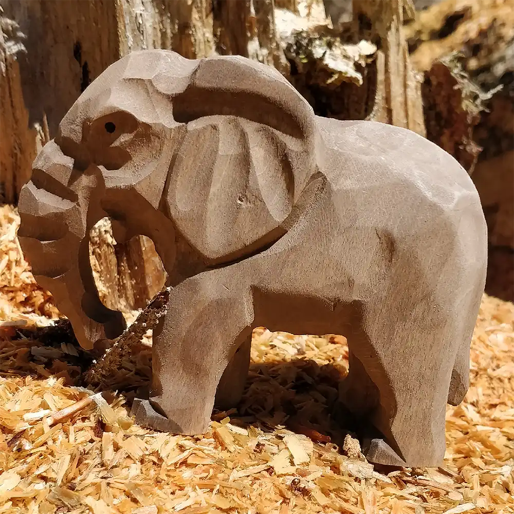 Wudimals Wooden Elephant Calf