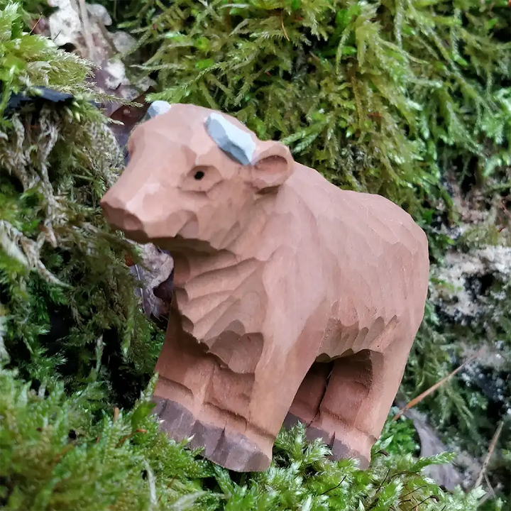 Wudimals Wooden Highland Cow