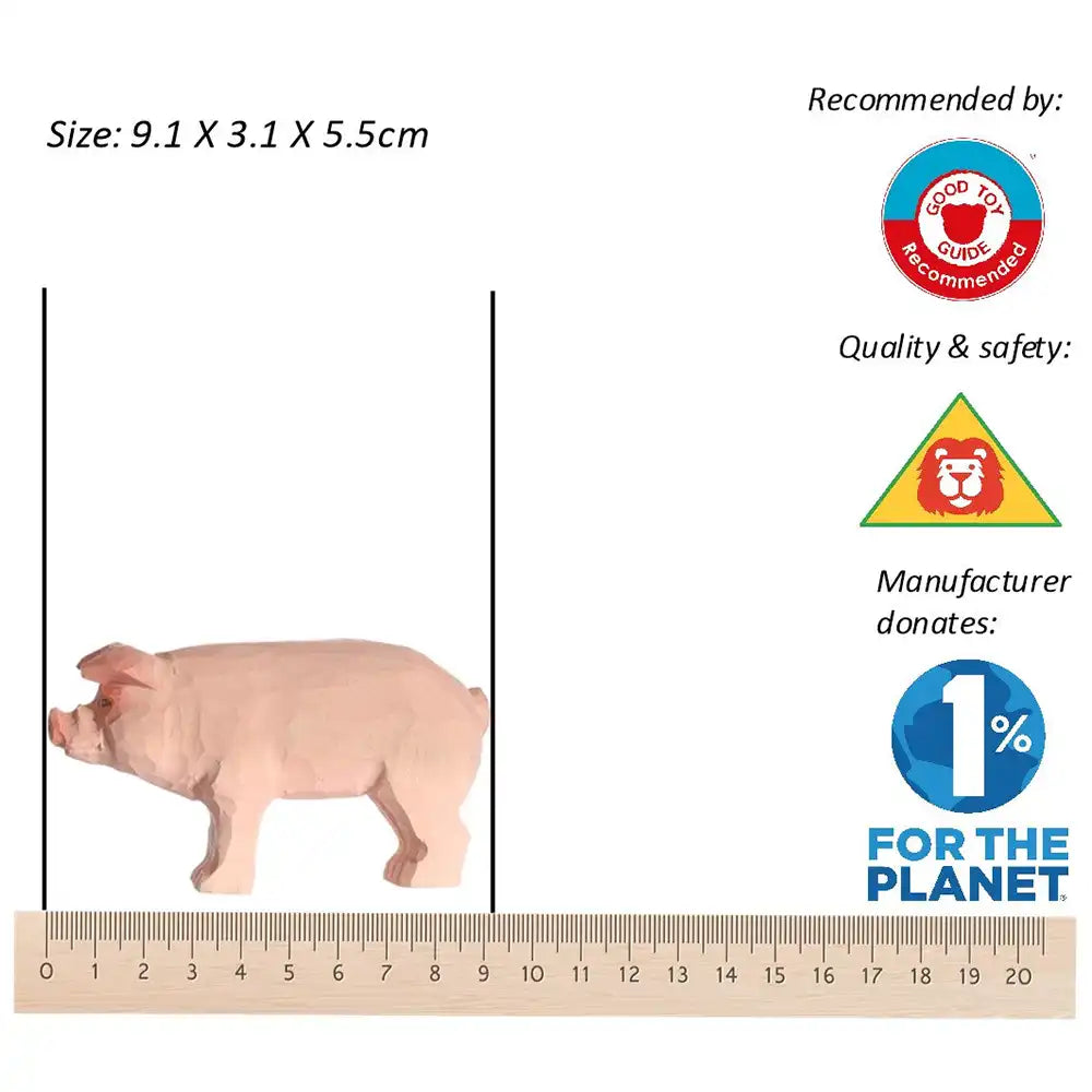 Wudimals Wooden Pig