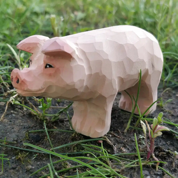 Wudimals Wooden Pig