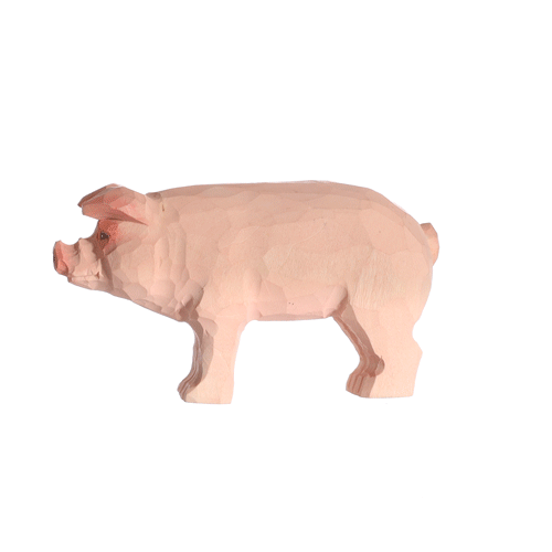 Wudimals Wooden Pig