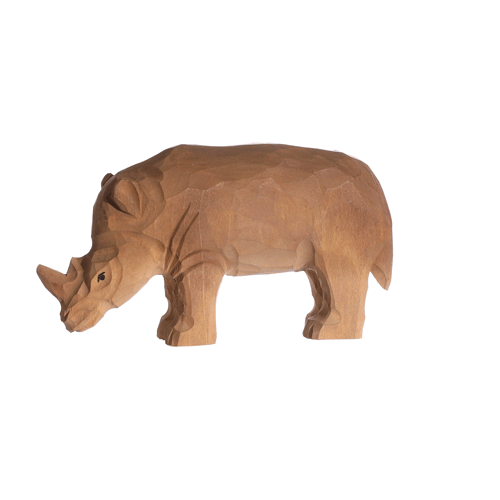 Wudimals Wooden Rhinoceros