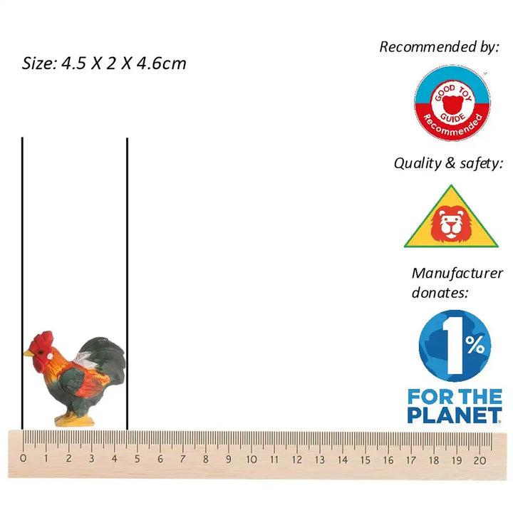 Wudimals Wooden Rooster