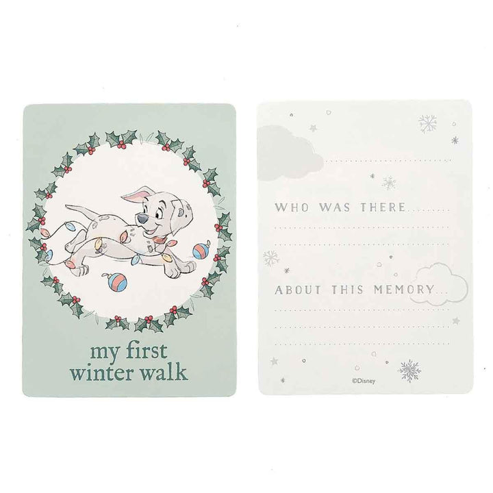 Disney Baby's First Christmas Milestone Cards My First Winter Walk Picture