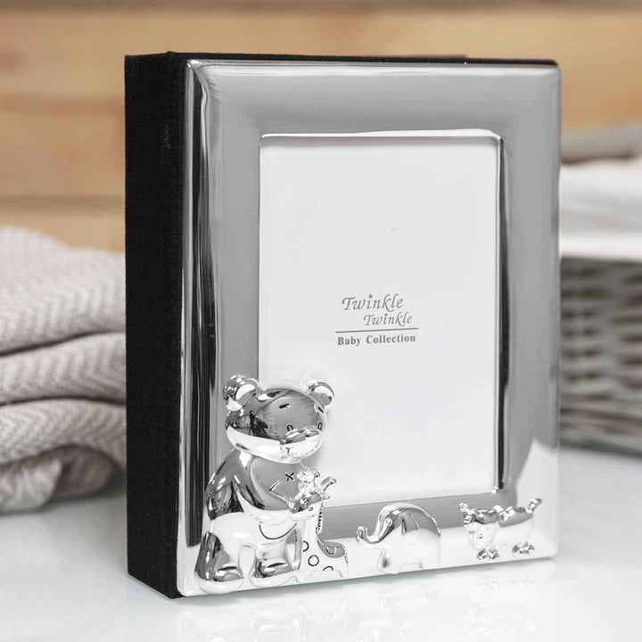 Celebrations Twinkle Twinkle Silver Plated Photo Album Front Picture