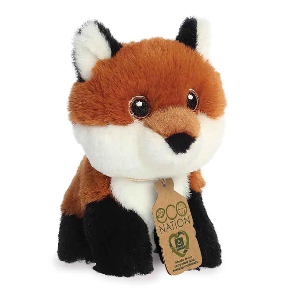 Aurora Eco Nation Recycled Plastic Mini Fox Teddy Side Picture