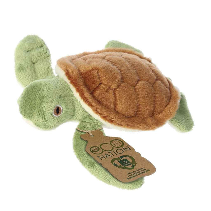 Aurora Eco Nation Recycled Plastic Mini Turtle Teddy Side Picture