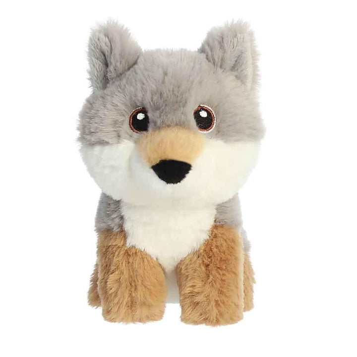 Aurora Eco Nation Recycled Plastic Mini Wolf Teddy Front Picture
