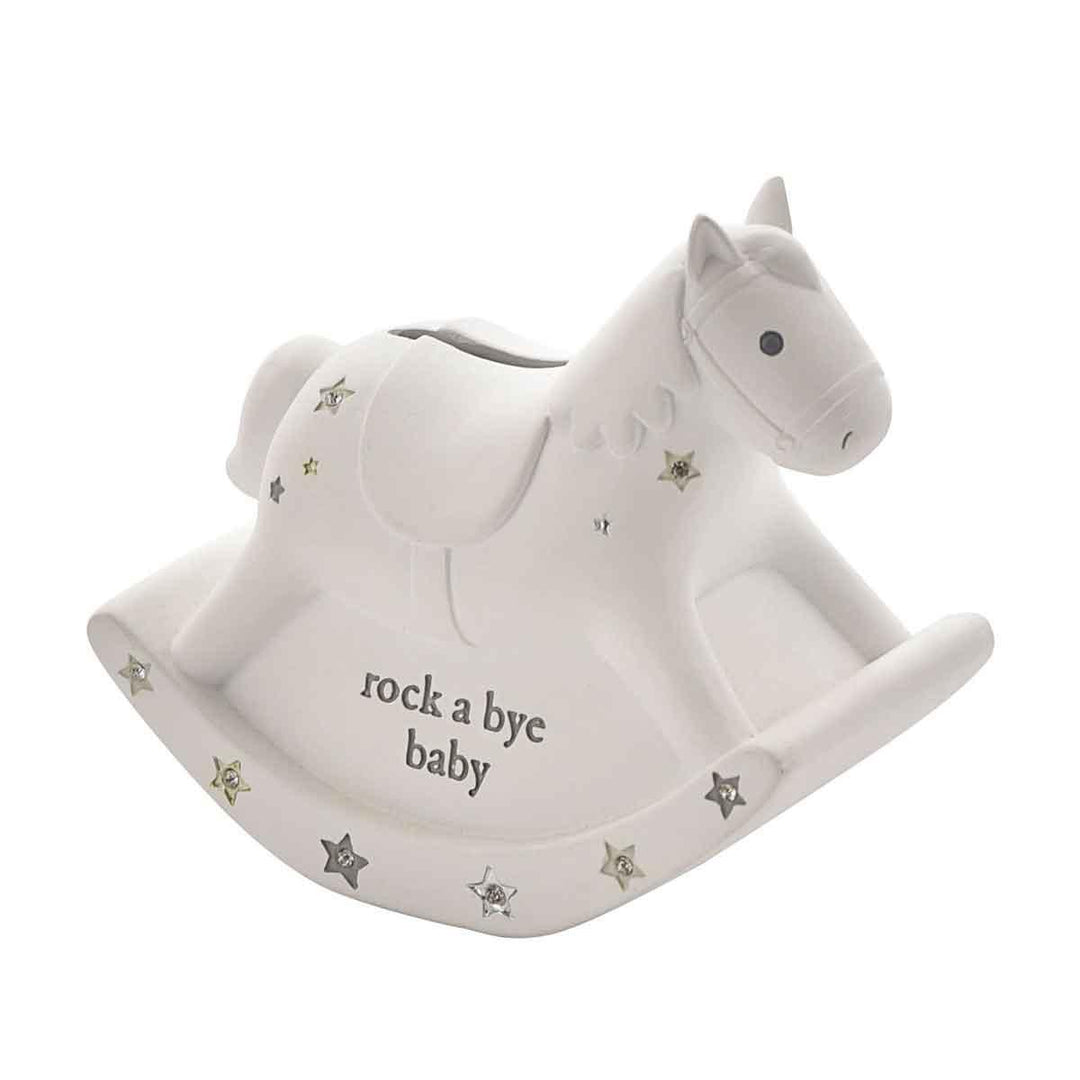 Bambino Rocking Horse And Stars Money Box Main Picture