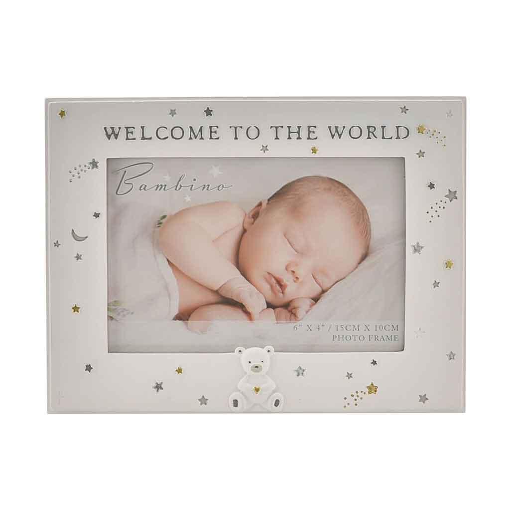 Bambino Resin Starry Night Welcome To The World Photo Frame Front Picture