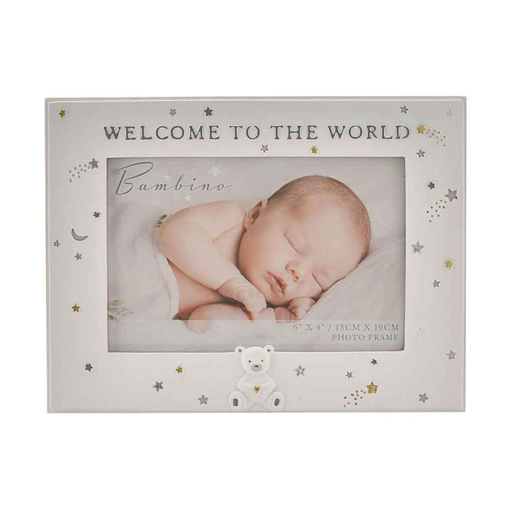 Bambino Resin Starry Night Welcome To The World Photo Frame Front Picture