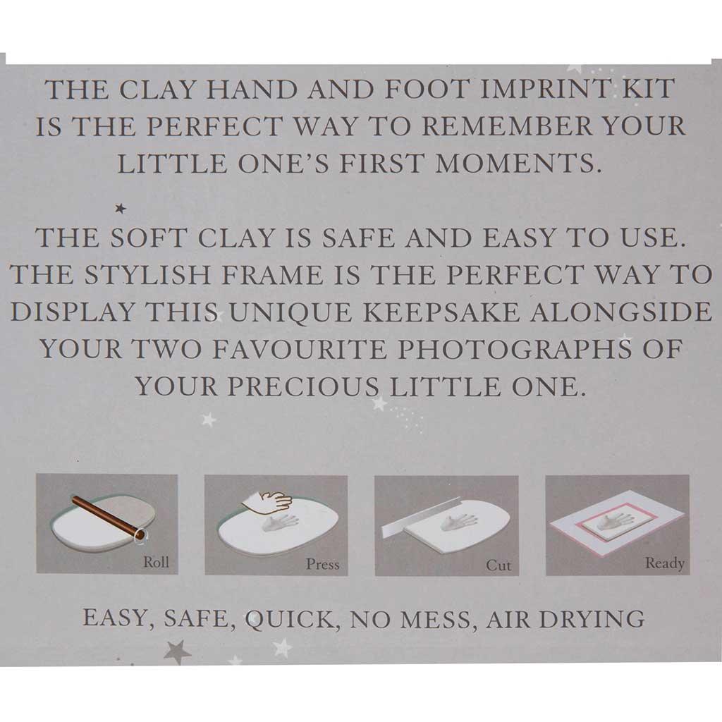 Bambino White Photo Frame & Clay Print Instructions Picture