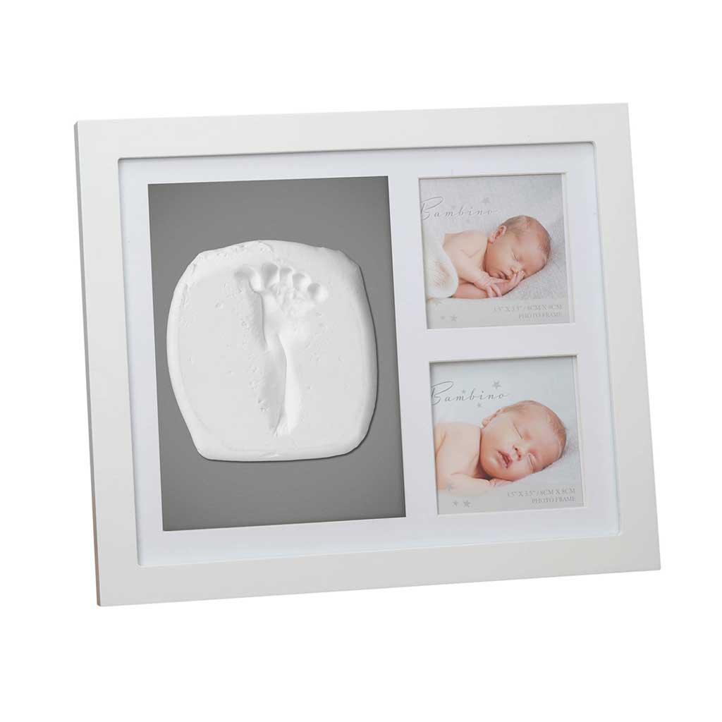 Bambino White Photo Frame & Clay Print Front Picture