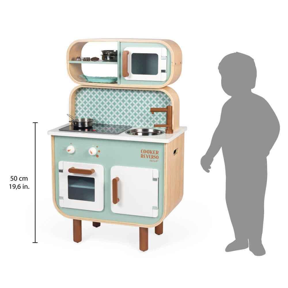 Janod Wooden Big Cooker Reverso Kitchen Dimensions Picture