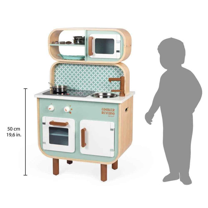 Janod Wooden Big Cooker Reverso Kitchen Dimensions Picture
