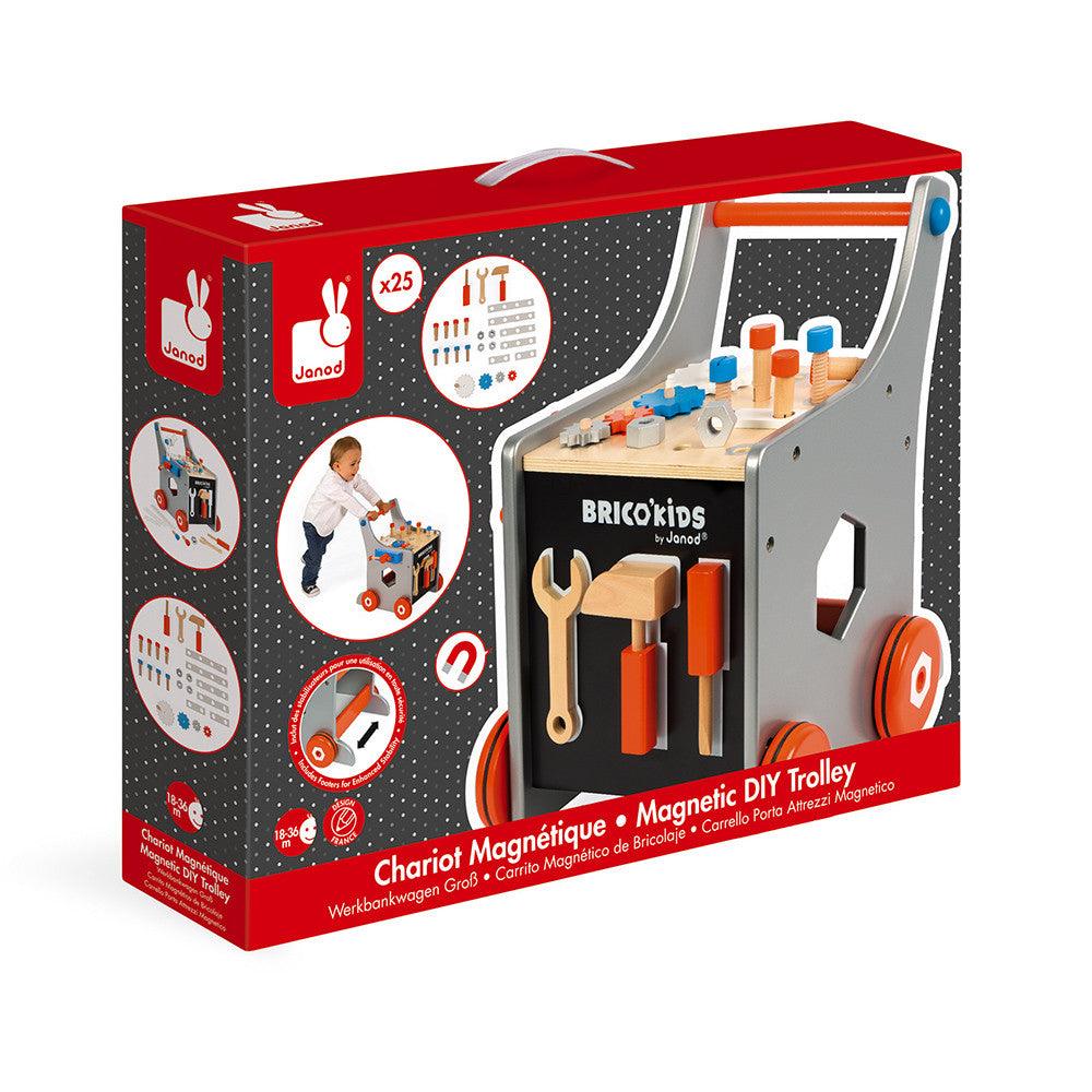 Janod Wooden Brico'Kids Magnetic DIY Trolley Box Picture