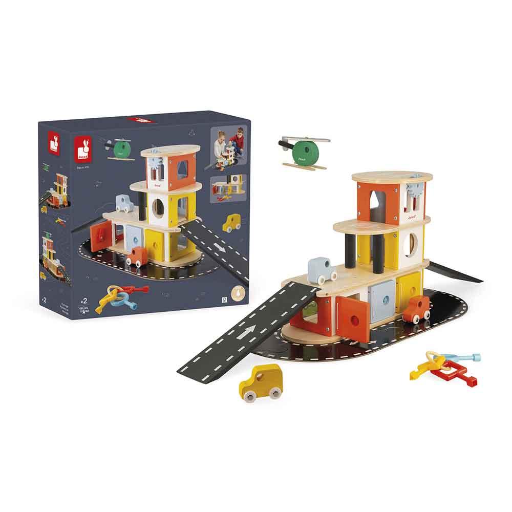 Janod FSC Certified Wooden Garage and Box Picture