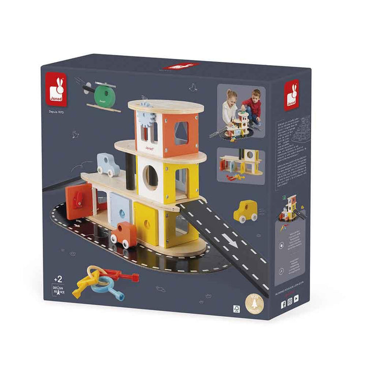 Janod FSC Certified Wooden Garage Box Picture