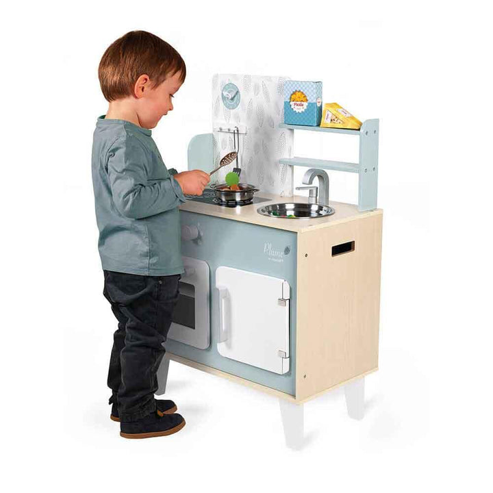 Janod Wooden Plume Feather Cooker Being Played With Picture