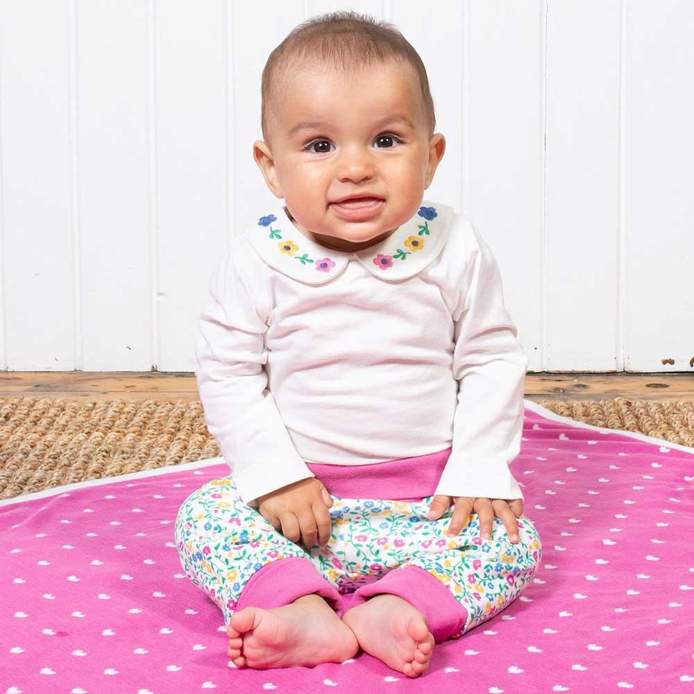 Kite Clothing GOTS Organic Cotton Wildflower Joggers Being Worn Picture