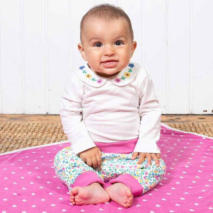Kite Clothing GOTS Organic Cotton Wildflower Joggers Being Worn Picture