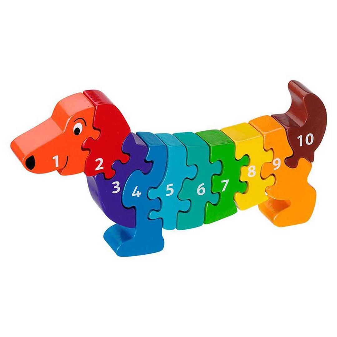 Lanka Kade Natural Wooden Dog 1 to 10 Jigsaw Puzzle Main Picture