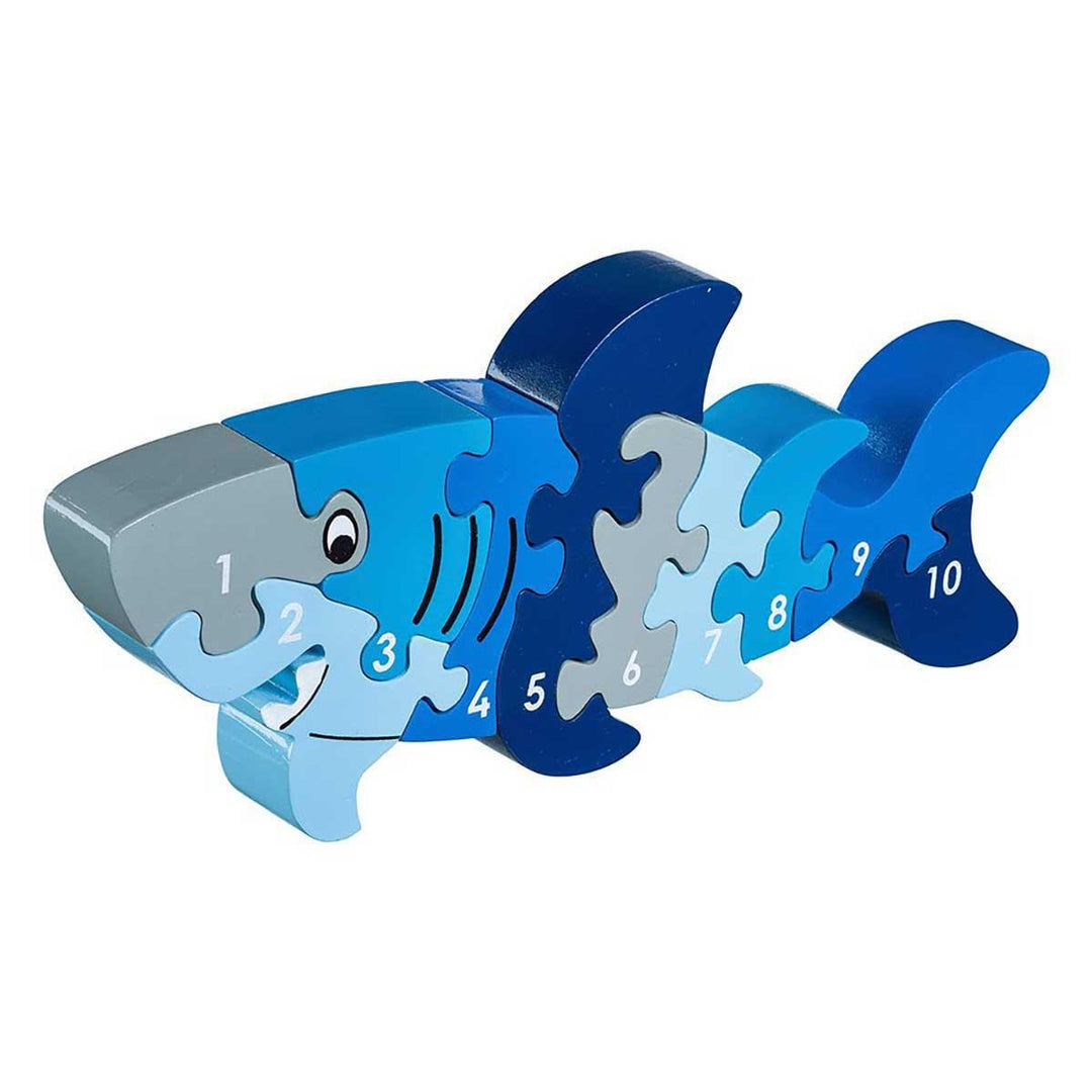 Lanka Kade Natural Wooden Blue Whale 1 to 10 Jigsaw Puzzle Main Picture