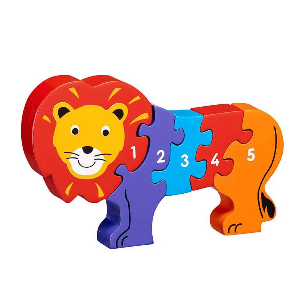 Lanka Kade Natural Wooden Lion 1 to 5 Jigsaw Puzzle Main Picture