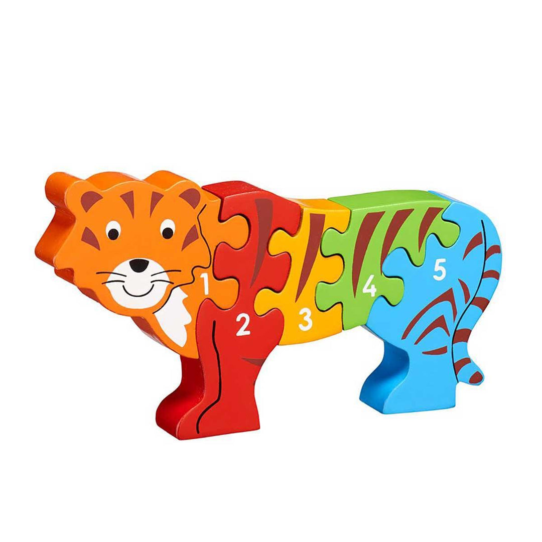 Lanka Kade Natural Wooden Tiger 1 to 5 Jigsaw Puzzle Main Picture