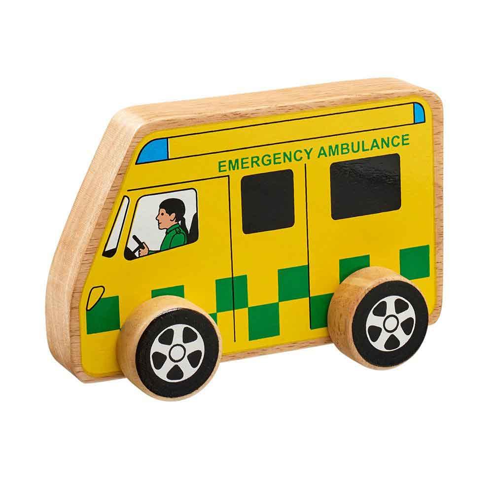 Lanka Kade Natural Wooden Yellow and Green Ambulance Main Picture