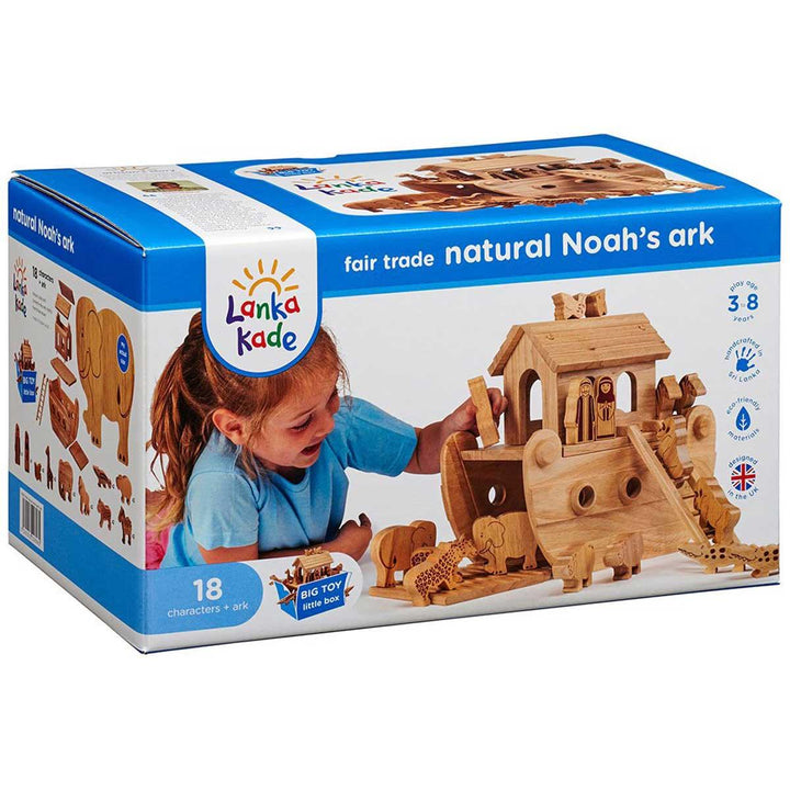 Lanka Kade Natural Wooden Junior Noah's Ark Box Picture