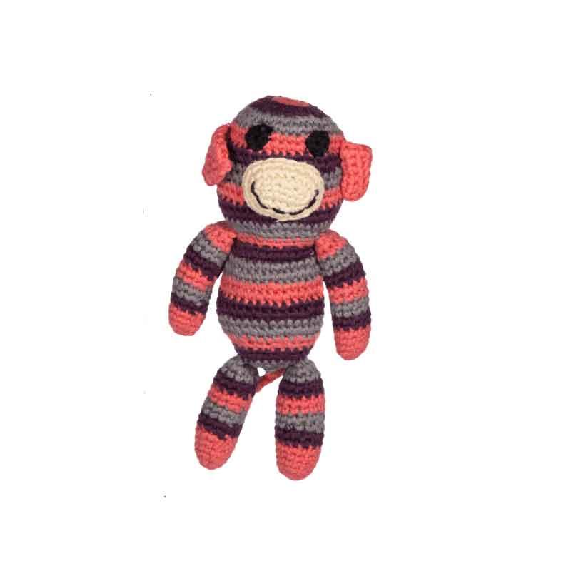 Pebble Crochet Monkey Rattle