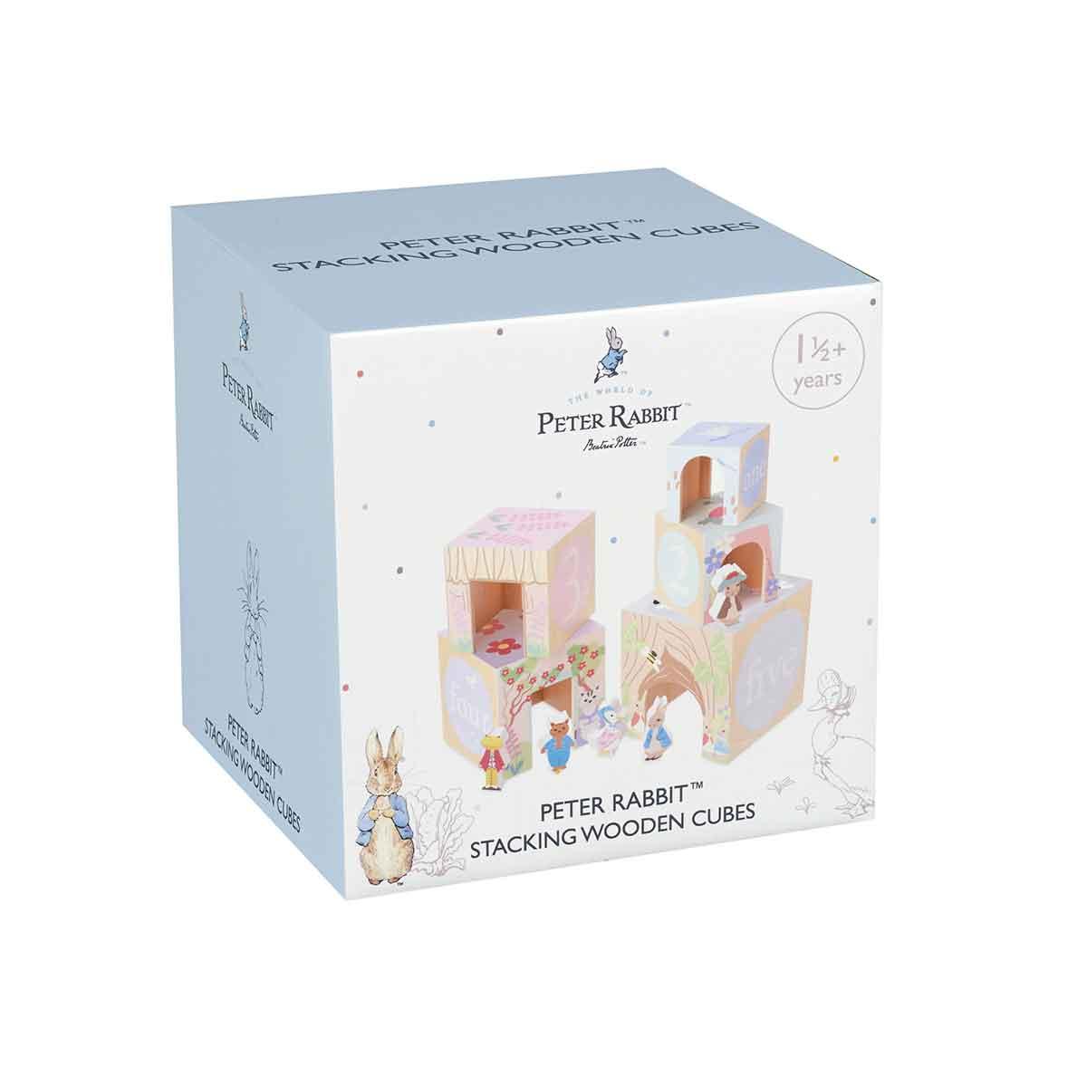 Peter Rabbit Cube Orange Tree Toys Peter Rabbit Stacking Cubes | Little Tots Toys