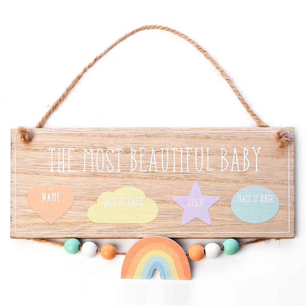 Celebrations Petit Cheri "Most Beautiful Baby" Hanging Plate Main Picture
