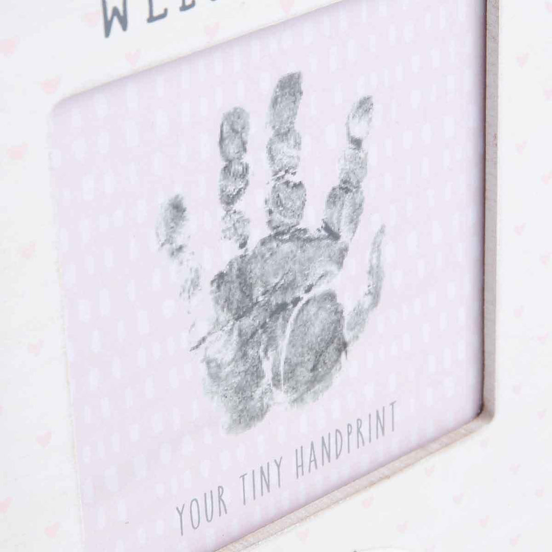 Petit Cheri Pink Hand Print and Photo Frame Detail Picture