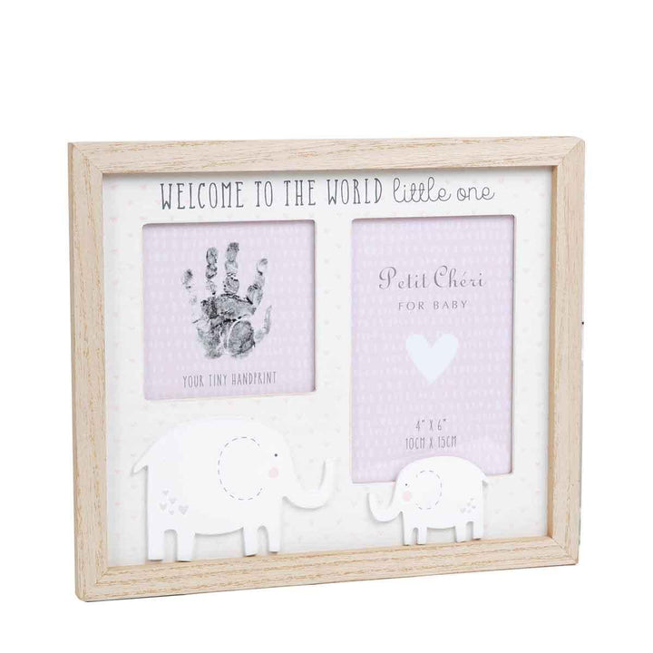Petit Cheri Pink Hand Print and Photo Frame Main Picture