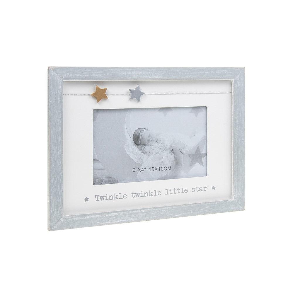 Cornice Portafoto Shudehill Per Bambino/Bambina | Messaggio Love You O Twinkle Twinkle | 22x17 Cm | Regalo Nascita