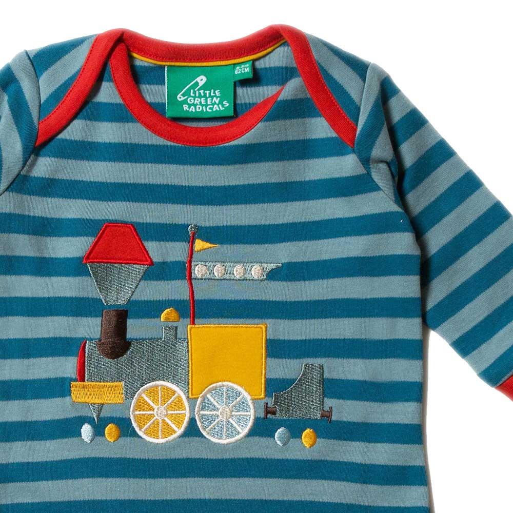 Sky Train Applique Playsuit