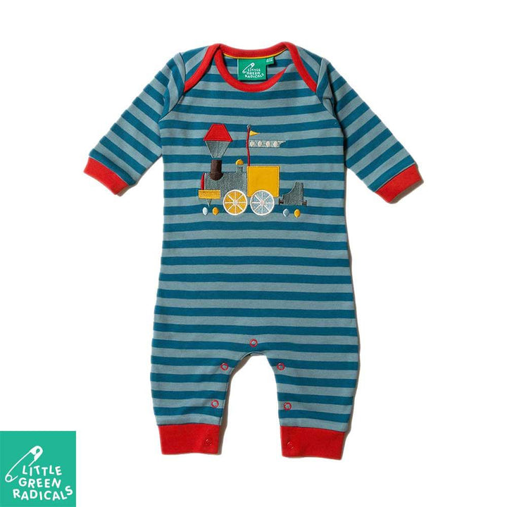 Sky Train Applique Playsuit
