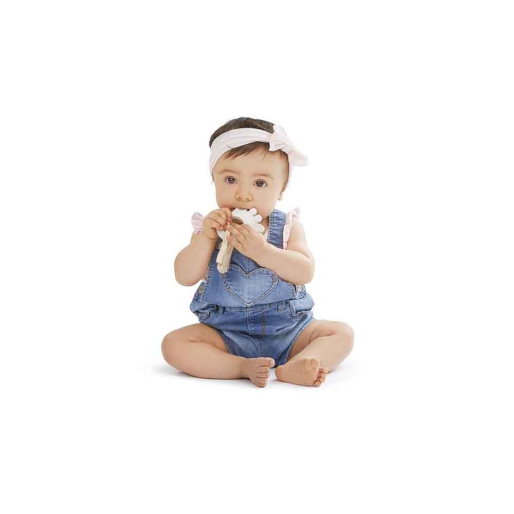 Sophie La Girafe So Pure Natural Rubber Silhouette Rings Teether Being Used Picture