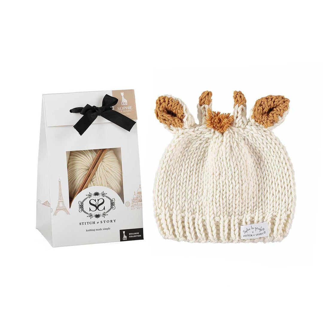 Stitch & Storey Merino Wool Sophie la Girafe Ivory Hat With Box Picture