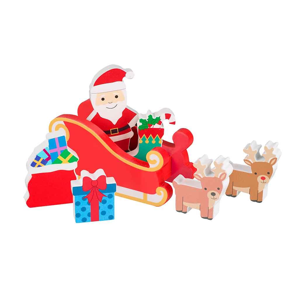 Orange Tree Toys Wooden Winter Wonderland Advent Calendar Father Christmas Picture